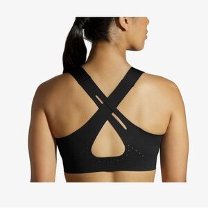 Brooks Dare Black Cross-Back Sports Bra 32b